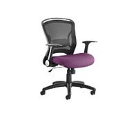 dynamic Zeus Operator Chair Basic Tilt Fabric Optional Armrest Black, Purple 125 kg Zeus 670 x 670 x 910 mm