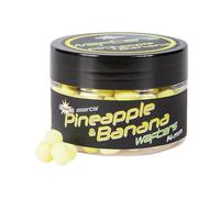 Dynamite N-Ticers Pineapple & Banana Wafters Wafters 14mm, Fluro Yellow, Includes Essential Oil, Long Term Attractor Release, Needle Friendly Texture.