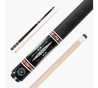 Dynamite Billiards by Darren Appleton Diamond Series 58 Inch 2 Piece Centre Joint Maple American Pool Cue with 12.5mm Layered Everest Tip - Fiberglass Mini Butt Extension Included