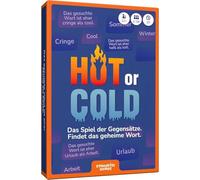 DYNAMITE GAMES Hot or Cold - The Game of Opposites - Finding the Secret Code Word - Are You on a Wavelength? Card Game for Adults & Teenagers - 2-16 Players - From 12 Years