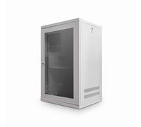 Dynamode 12U 550mm Deep Data Cabinet, Wall Mounted, 19" Rackmount (550x550x600mm), Wall Enclosures Cabinet for SMA Applications, Mount Rack, IT Data Network Equipment with Management & Lock (Grey)
