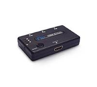 Dynamode 3 Port HDMI Switch,1-Port HDMI output with Remote Control - Supports 1080p HD resolution - Compact, Self-Powered (Black)