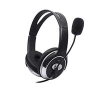 Dynamode Headset with Microphone - Wired Headphones for Computer, Laptop, Gaming, Office,Work - DH-660 3.5mm Jacks Blue/Black Adjustable Sound Cancelling Headphones for Skype, Chat, Calls, Streaming