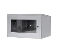 Dynamode Server Rack Data Cabinet - 6U 280mm Deep Wall Mounted 19 Inch Storage Rack for Home, Office, Server Room Computer Equipment with Glass Door, Removable Side Panels, Front-Rear Lockable