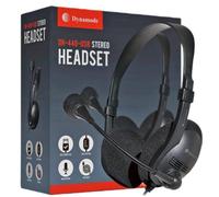 Dynamode USB Over-Head Stereo Headphones, Black - DH-440-USB