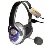 DYNAMODE - USB Stereo Headset with Boom Mic - Skype Compatible