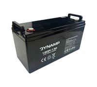 Dynamp 12DP-130 Deep Cycle AGM Battery 12V 130Ah - 410 × 176 × 225 mm, Maintenance Free AGM Battery for Caravan, Motorhome, Marine, Solar & Backup Power
