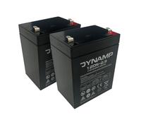 Dynamp 12V AGM Mobility Battery, 2.9Ah, Pack of 2, Maintenance-Free VRLA, F1 4.8mm Terminals, Model 12DS-2.9