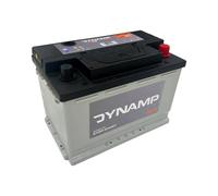 Dynamp DB70 Type 096 EFB Start-Stop Car Battery 12V 70Ah 650CCA - 278 × 175 × 190 mm, Enhanced Flooded Battery for Start-Stop Vehicles