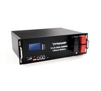 Dynamp LiFePO4 Rack Mount Battery, 51.2V, 50Ah, 2560Wh, 19-inch Rack Compatible, Industrial Grade