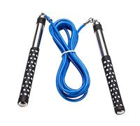 DynaPro Direct Crossfit Jump Rope 10' Adjustable PVC Speed Cable With Carry Case For Boxing Cardio Hiit Workouts And Home Gym Fitness Exercise Blue