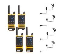 Pack Dynascan P19 + 2 cases with clip Pair of PMR-446 walkie-talkies with case and a range of up to 10 km, durable, and 2 cases for comfortable