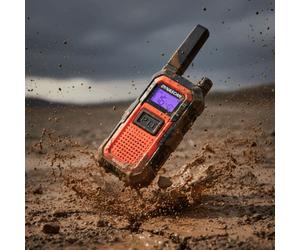 Dynascan Rugged PMR446 Radio IP67 A robust PMR446 radio for professional use, featuring IP67 protection, long battery life and functions such as SOS,
