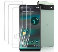 DYNASCO 3 Pack for Google Pixel 6A Screen Protector, Self-Healing TPU Hydrogel Film for Google Pixel 6A, Support Fingerprint Reader, Touch Sensitive, Case Friendly