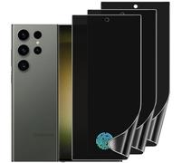 DYNASCO 3 Pack Privacy Screen Protector Compatible with Samsung Galaxy S23 Ultra, Anti-Spy Flexible TPU Hydrogel Film for Samsung Galaxy S23 Ultra 6.8" - Support Fingerprint Unlock, High Sensitivity