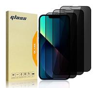 DYNASCO 3 Pack Privacy Screen Protector for iPhone 13, Anti-Spy Full Coverage Tempered Glass Film for iPhone 13 6.1 Inch, Anti-Scratch/Anti-Shatter/High Sensitivity