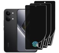 DYNASCO 3 Pack Privacy Screen Protector for Xiaomi Poco X8 Pro Max 6.83", Anti-Spy Soft Flexible TPU Hydrogel Protective Film,Self-Healing, Support Fingerprint Unlock, High Sensitivity