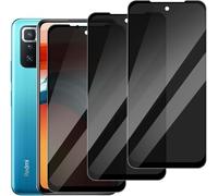 DYNASCO 3 Pack Privacy Screen Protector for Xiaomi Redmi Note 10 Pro/Redmi Note 10 Pro Max 4G 6.67", Full Coverage Anti-Spy Tempered Glass Film - NO Support Fingerprint Unlock, Anti-Scratch