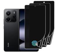 DYNASCO 3 Pack Privacy Screen Protector for Xiaomi Redmi Note 14 6.67", Anti-Spy Soft Flexible TPU Hydrogel Protective Film,Self-Healing, Support Fingerprint Unlock, High Sensitivity