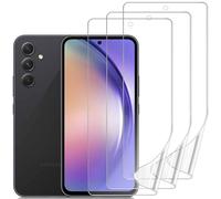 DYNASCO 3 Pack Screen Protector for Samsung Galaxy A54, HD Clear Flexible TPU Hydrogel Film for Samsung Galaxy A54 - Support Fingerprint Unlock, High Sensitivity, Self-Healing