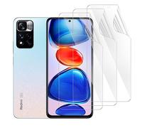 DYNASCO 3 Pack Screen Protector for Xiaomi Redmi Note 11 Pro/Redmi Note 11 Pro 5G / Xiaomi POCO X4 Pro 5G 6.67", HD Clear Flexible TPU Hydrogel Film - Support Fingerprint Unlock, High Sensitivity