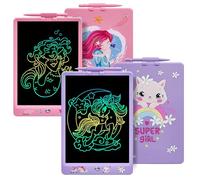 DYNASONIC 10 Inch LCD Writing Tablets for Kids 2 Pack Magnetic Drawing Board Educational Toy