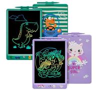 DYNASONIC (Pack of 2 DYNA-PM Flamingo + Mermaid) 10" Color LCD Writing Tablet for Kids Magnetic Drawing Board Educational Toy Gift for Kids