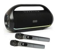 DYNASONIC S90 - Portable Bluetooth Speaker IPX7 Waterproof, Wireless Bluetooth Speaker with FM Radio, Outdoor Speaker, TWS Stereo Sound, LED Lights, USB, Micro SD