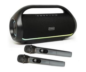 DYNASONIC S90 - Portable Bluetooth Speaker IPX7 Waterproof. Wireless Outdoor Speaker. Wireless Stereo. Powerful sound player with built-in LED lights. Micro-SD, USB.