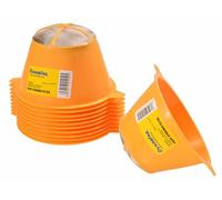 Dynastus 10 Pack of 150 Micron Stainless Steel Mesh Filter Tips 4" Plastic Reusable Paint Funnel Filter Strainers for Filter Paint, Oil and Food