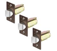 Dynasty Hardware 2-3/8" Backset Deadlatch for Augusta or Spartan Keyed Door Levers, Oiled Rubbed Bronze (3 Pack)