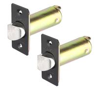 Dynasty Hardware 2-3/8" Backset Deadlatch for Austin Keyed Door Levers, Flat Black (2 Pack)