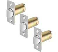 Dynasty Hardware 2-3/8" Backset Deadlatch for Austin Keyed Door Levers, Satin Chrome (3 Pack)