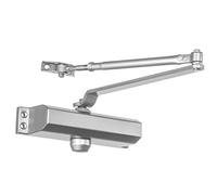 Dynasty Hardware 2000-ALUM Commercial Grade Door Closer, Size 2 Spring, Sprayed Aluminum
