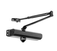 Dynasty Hardware Door Closer Adjustable Spring Size 3-6 Hydraulic Automatic Door Closer Series 1636 Dark Bronze