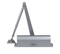 Dynasty Hardware Door Closer, Commercial Grade Size 3 Spring, Hydraulic Automatic Series 3000 Door Closer Sprayed Aluminum