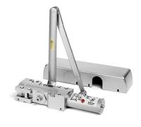 Dynasty Hardware Door Closer Heavy Duty Commercial Grade Hydraulic Adjustable Spring Door Closer Series 4401 Meets ADA Sprayed Aluminum Finish