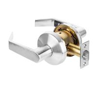 Dynasty Hardware Storeroom Door Lock Keyed Lever Lockset, ADA Compliant, Light Duty Locking Handle for Storage Room or Commercial Facility, Satin Chrome Finish, Model AUS-05-26D