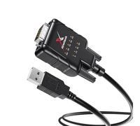 dynattenik DeStatiX A9 | FTDI USB to RS232 Serial Adapter with 9 LEDs - USB to COM Converter Cable for Industrial & IT Applications - Compatible with Windows 11, macOS, Linux (1-Piece/Package)