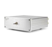 Dynavox AMP-S III Amplifier and Speaker Switch Aluminium Housing, 2 Pairs of Speakers to 1 Amplifier or 2 Amplifiers to 1 LS Pair, Banana Connector/Terminal Connector - Silver