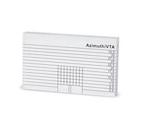 Dynavox AZV-1 Azimuth/VTA Tonearm Ruler Stencil for Adjusting the Tonearm and Pickups of a Turntable, Acrylic Clear, Black Scale