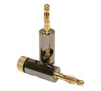 Dynavox Hollow Banana Jack, Gold, up to 6mm², 2x Red, 2x Black.