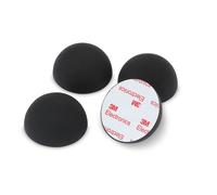 Dynavox ED50 Silicone Elastomer Damper Set of 4, Universal Absorber Feet for HiFi Devices, Speakers, Amplifiers and Turntables, Resonance Damper with 3M Adhesive Surface, Black