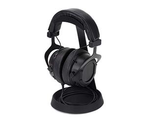 Dynavox Headphone Stand KH-1000, Universal Holder with Metal Body for Gaming Headsets and Over-Ear Headphones, Silicone Pad for Headband and Cable Tray, Black