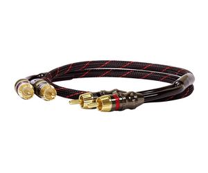 Dynavox HiFi Perfect Sound Stereo RCA Cable 0.5 M Gold Plated OFC