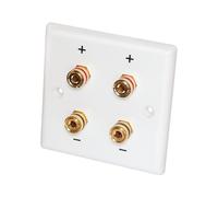 Dynavox LS Wall Connection Panel Art. 4 Banana Jacks 85 x 85 mm 050004