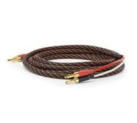 Dynavox Perfect Sound Flex Speaker Cable, Assembled, Extremely Flexible, HiFi Cable with Gold-Plated Hollow Banana Plugs, Lossless Signal Transmission, High-Purity OFC Copper, Pair, Length 3 m