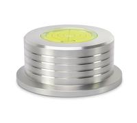 Dynavox PST260 Aluminium Plate Weight with Level 260 g Record Stabilizer for Turntable Vinyl Pad Weight for Resonance Attenuation and Better Sampling Silver