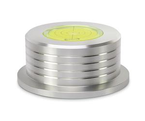 Dynavox PST260 Aluminium Plate Weight with Level 260 g Record Stabilizer for Turntable Vinyl Pad Weight for Resonance Attenuation and Better Sampling Silver