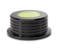 Dynavox PST260 Aluminium Plate Weight with Level 260g Record Stabilizer for Turntable Vinyl Pad Weight for Resonance Attenuation and Better Sampling - Black